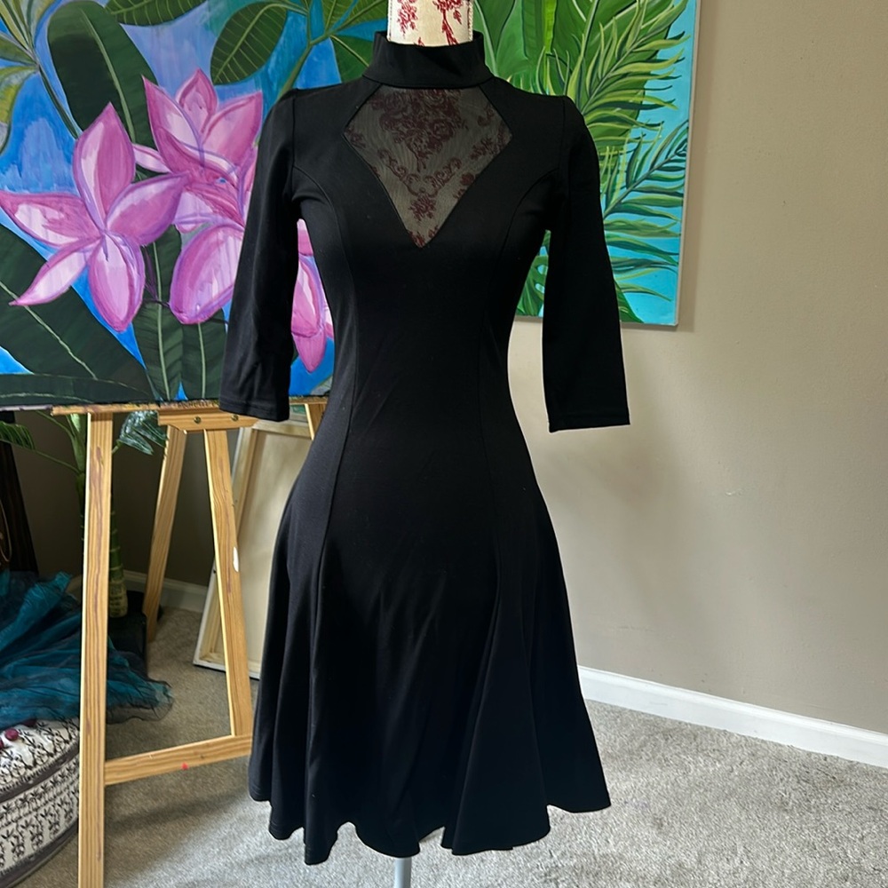 Pinup Girl Clothing Couture Magically Made Black Dress XS